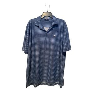 Peter Millar Navy Patterned Polo Shirt